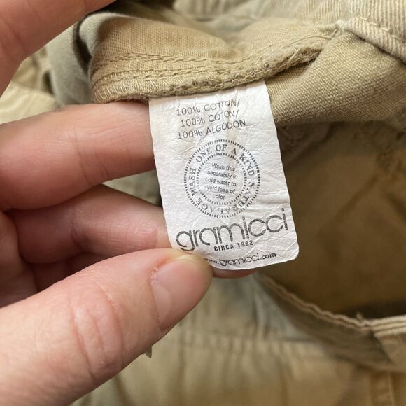 Gramicci Women's Khaki‎ Wide Leg Pants Size 4 31" Length - Picture 13 of 13